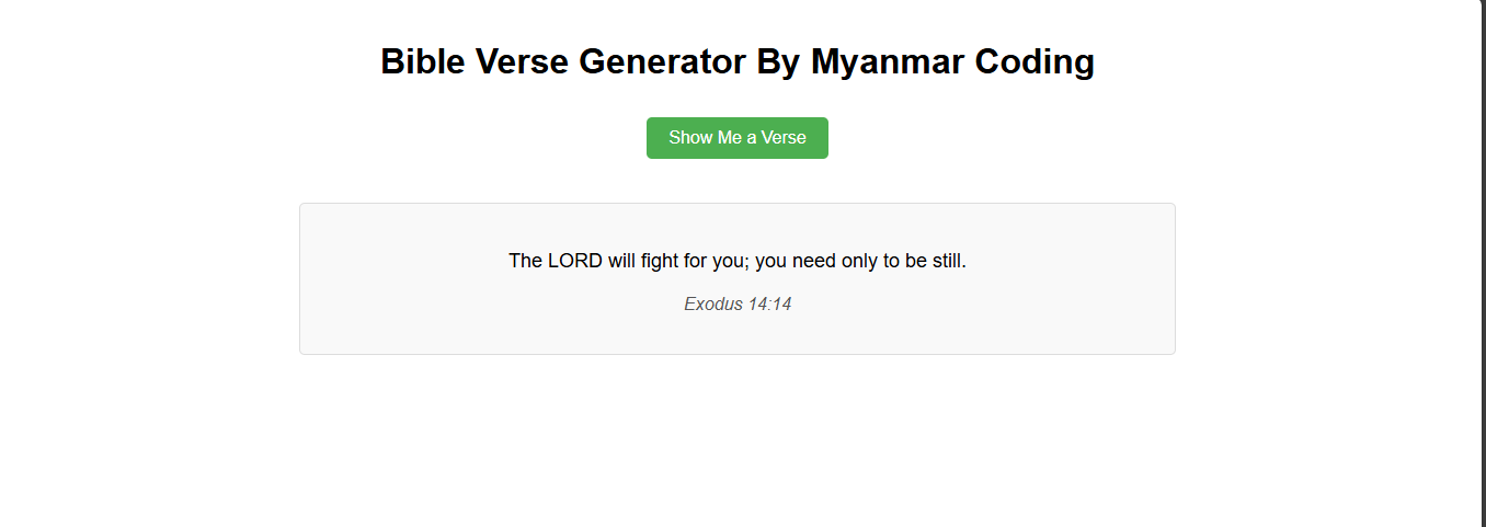 Bible Verse Generator